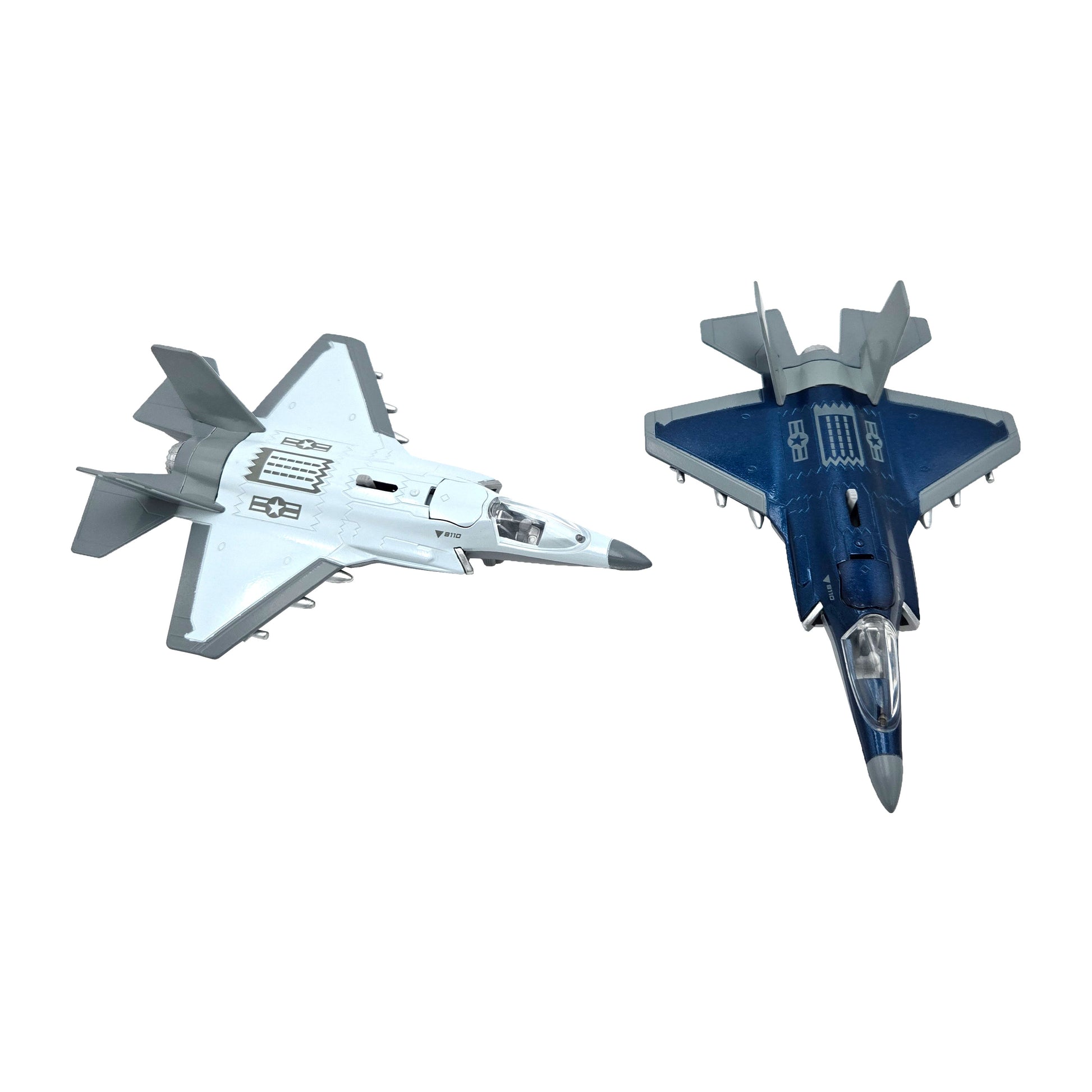 WowToyz F-35 Lightning II Pullback Jet – Slightly Misaligned Top View of Aircraft Design