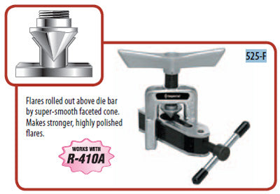 Imperial 525F Rol-Air Flaring Tool with Features Highlighted and Packaging Info