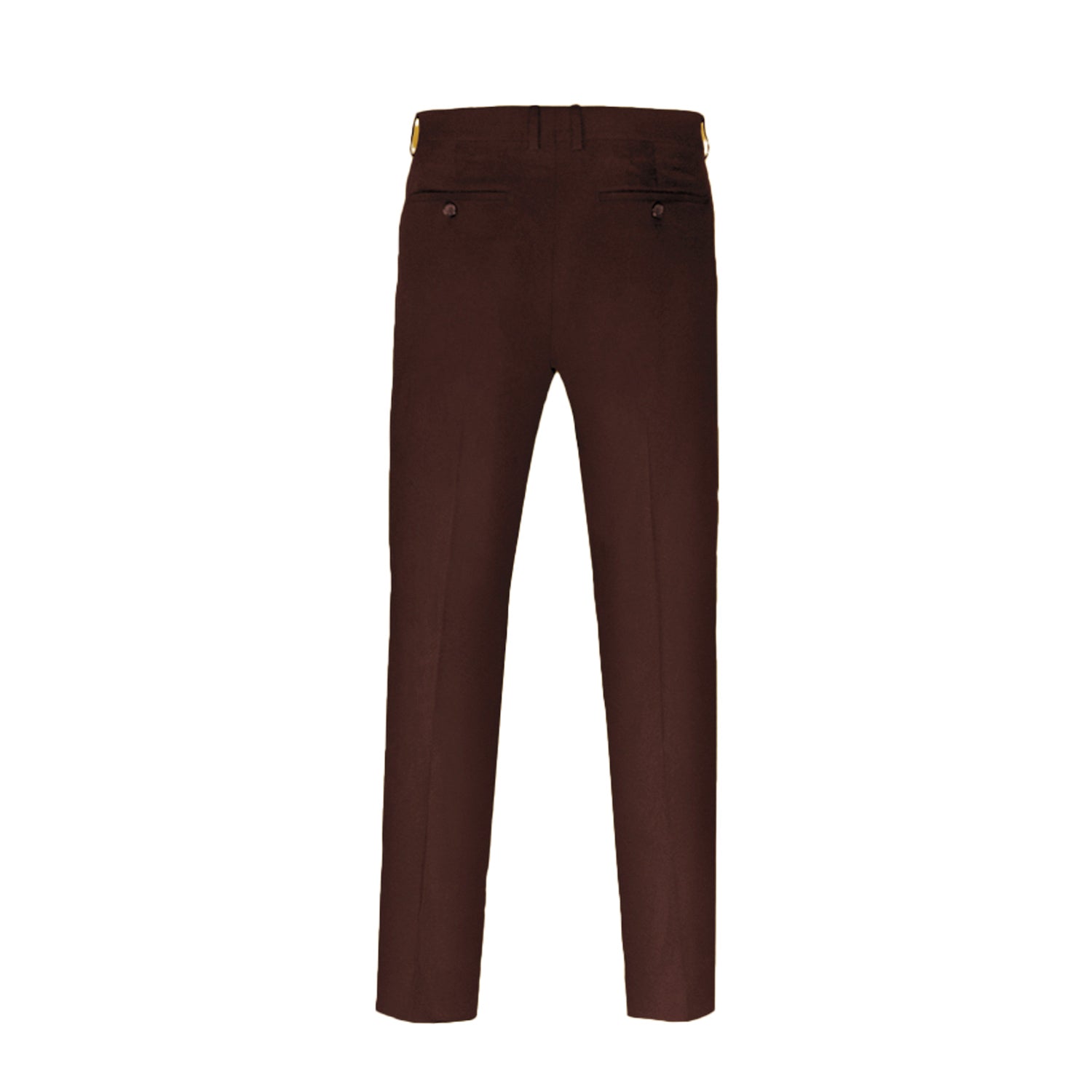JetSeam Men's Gen2 Pilot Uniform Pants Standard Brown Back View – Professional Fit with Hidden Pocket