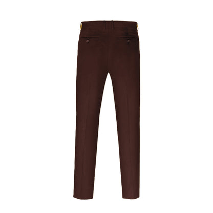 JetSeam Men's Gen2 Pilot Uniform Pants Standard Brown Back View – Professional Fit with Hidden Pocket