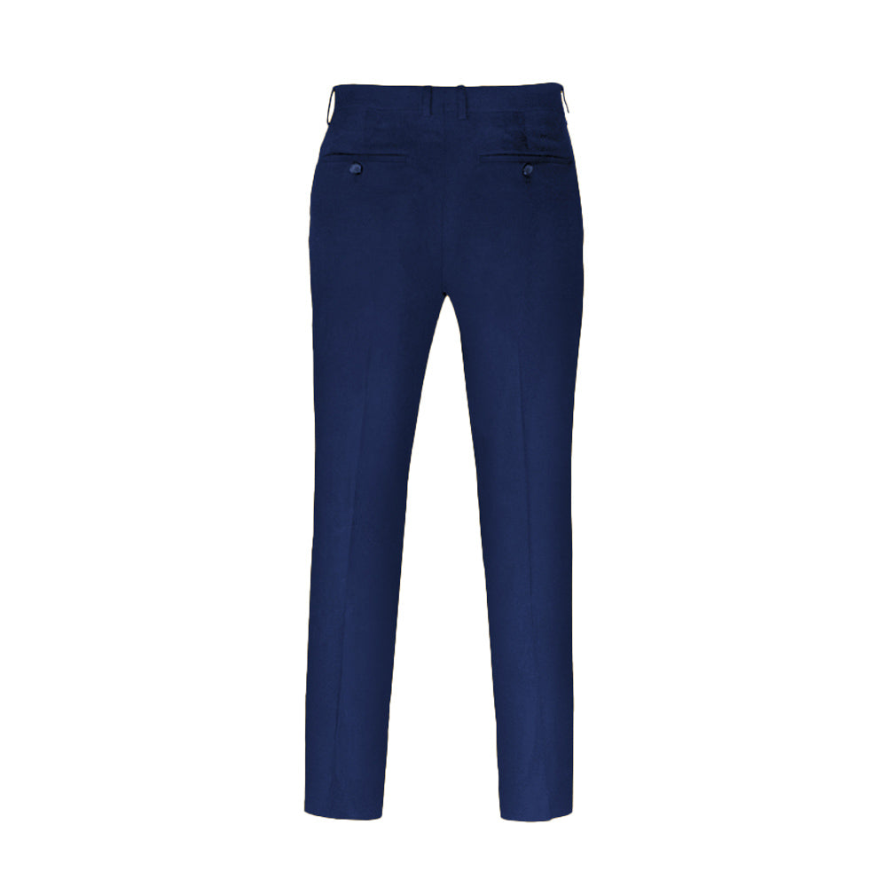 JetSeam Women's Gen2 Pilot Uniform Pants AK Blue Back View – Professional Tailored Fit with Hidden Pocket