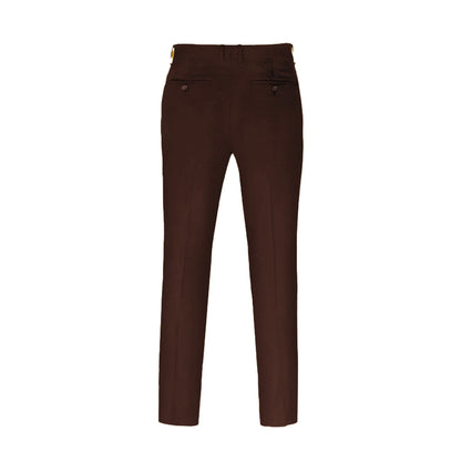 JetSeam Women's Gen2 Pilot Uniform Pants Standard Brown Back View – Professional Tailored Fit with Hidden Pocket