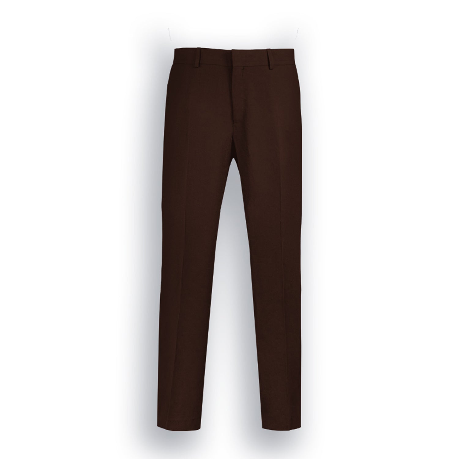 JetSeam Men's Gen2 Pilot Uniform Pants Standard Brown Front View – 4-Way Stretch Wrinkle-Free