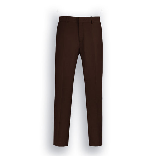 JetSeam Men's Gen2 Pilot Uniform Pants Standard Brown Front View – 4-Way Stretch Wrinkle-Free