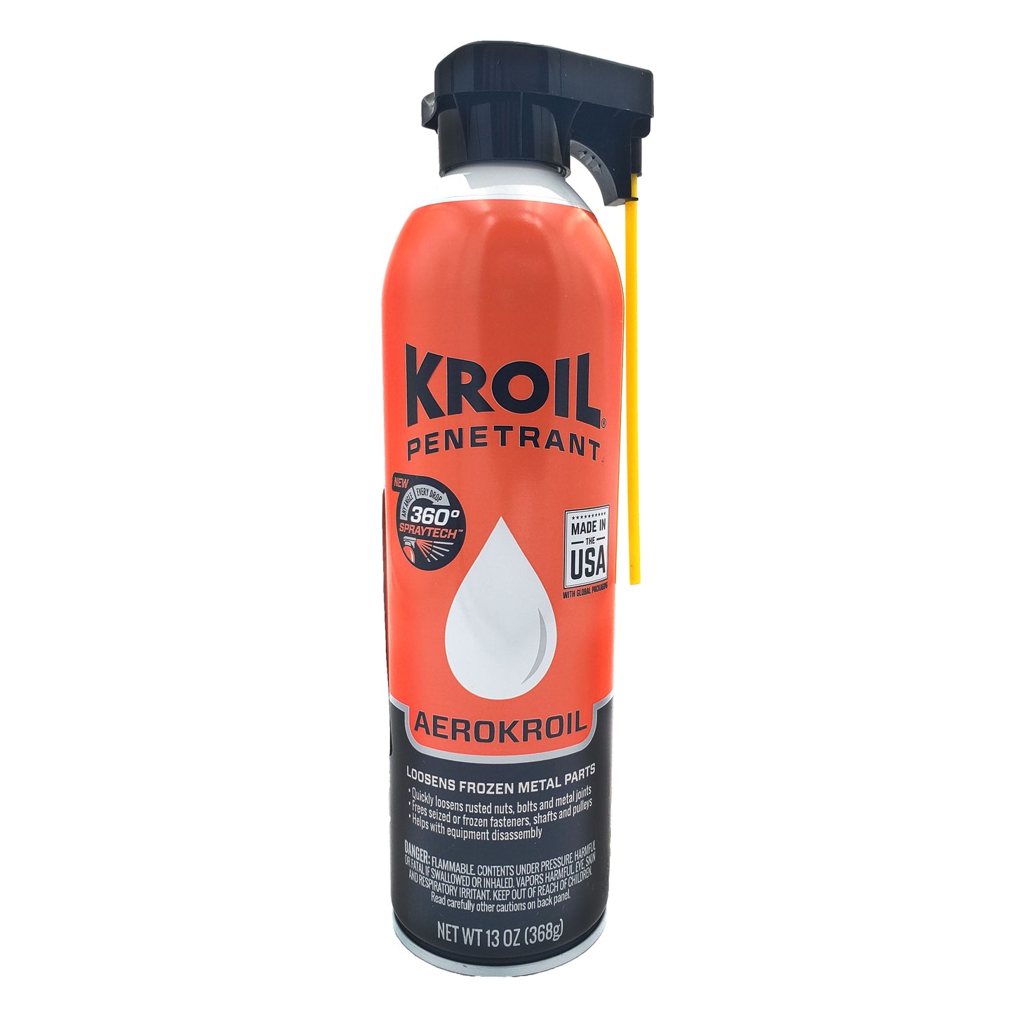 Kano - Kroil Original Penetrating Oil (AeroKroil) | Kroil with spray tech 13 ounce can, front
