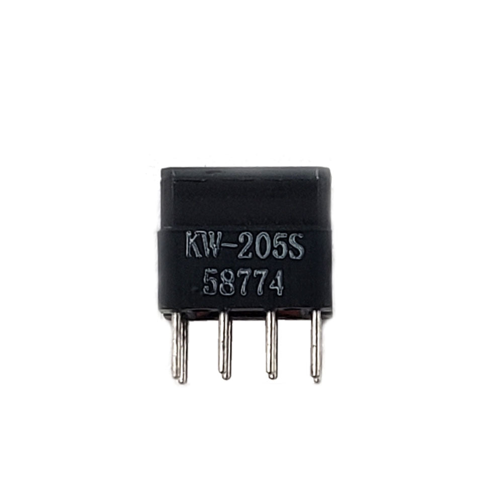 Front view of Wamco KW205S 7-segment digital display showing character window and segment layout