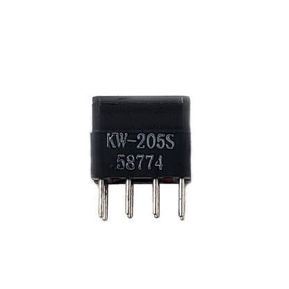 Front view of Wamco KW205S 7-segment digital display showing character window and segment layout