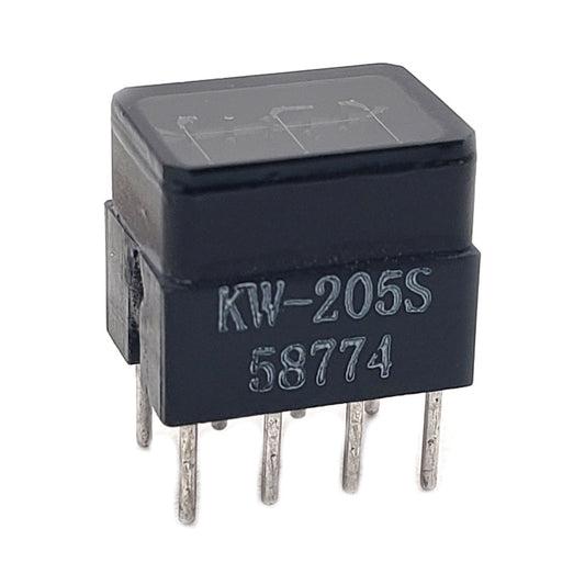 Wamco KW205S 7-Segment Digital Display Digit with 0.225" x 0.115" Character Size, 5V Operation for Aircraft Instrumentation