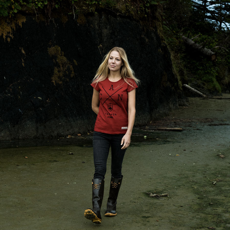 Red Canoe - Women's Cross Canada T-Shirt, Lifestyle Front