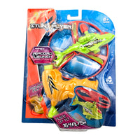 WowToyz® Stunt Flyer Helicopter with Ripcord Launcher - exciting flying toy for high-action play and fun