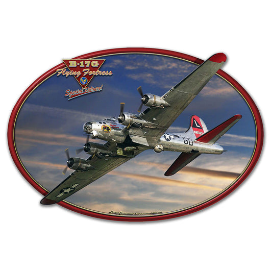 Oval B-17 Special Delivery Plasma Cut Sign