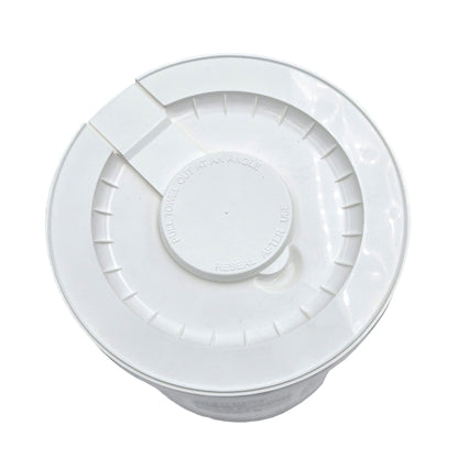 LPS Workplace Hand Cleaner Towels white plastic container with circular dispensing lid opening, 72 towels, top view