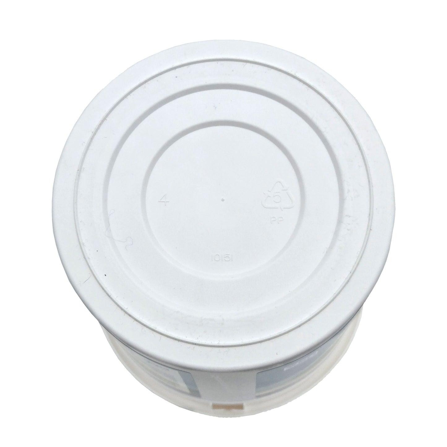 Bottom of LPS Workplace Hand Cleaner Towels container showing PP polypropylene recycling code symbol