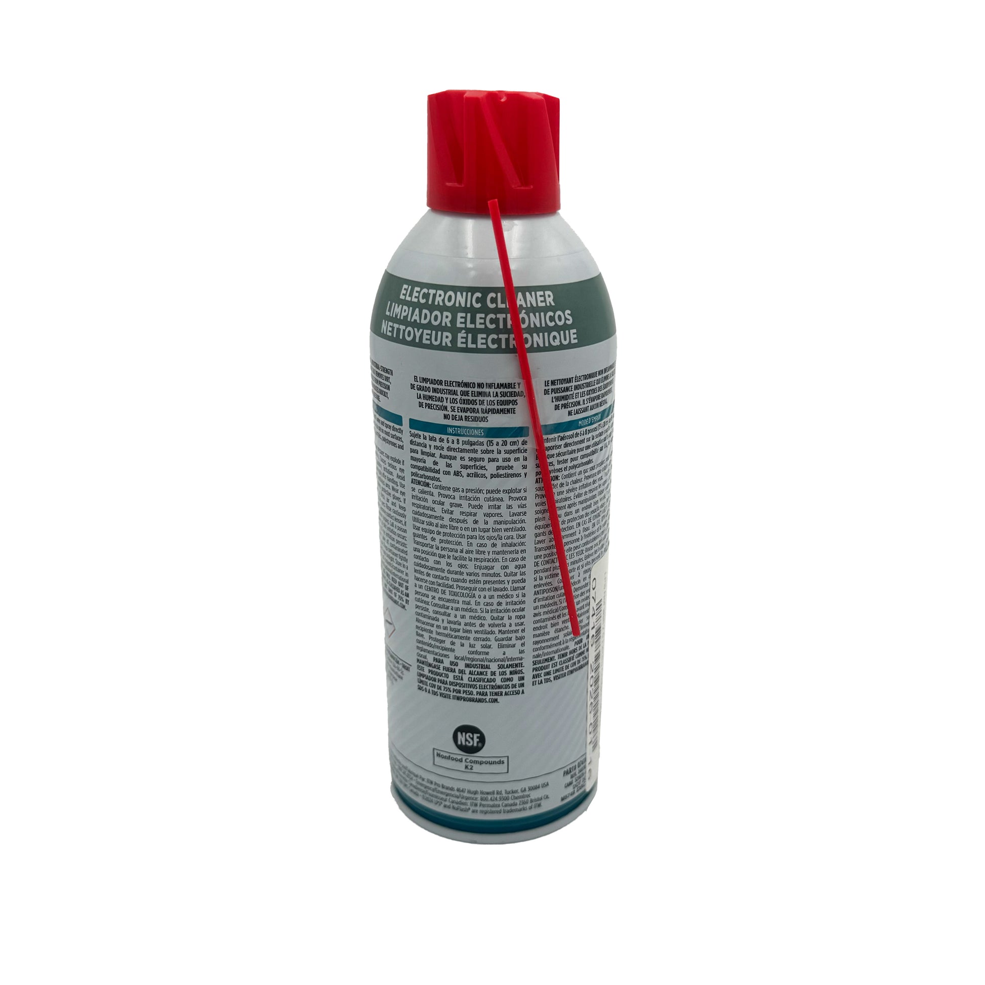 Close-up of LPS® NoFlash® 2.0 product label on aerosol can