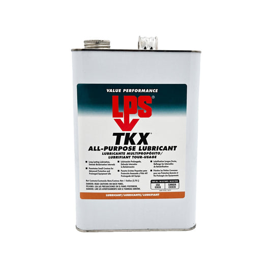 LPS TKX All-Purpose Lubricant 1 Gallon – Front View with Product Label