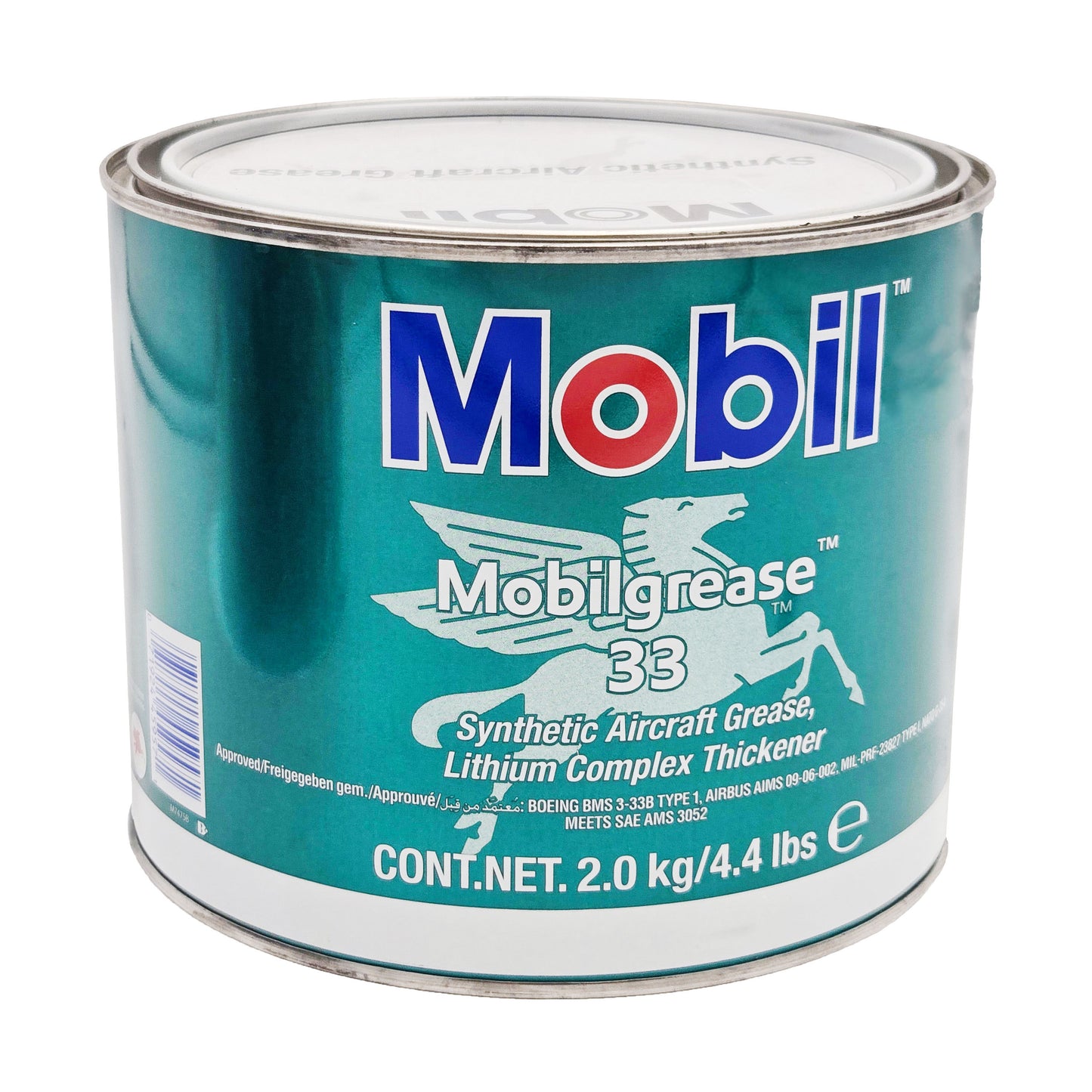 Exxon Mobil MobilGrease 33 – Front View with Label and Product Name
