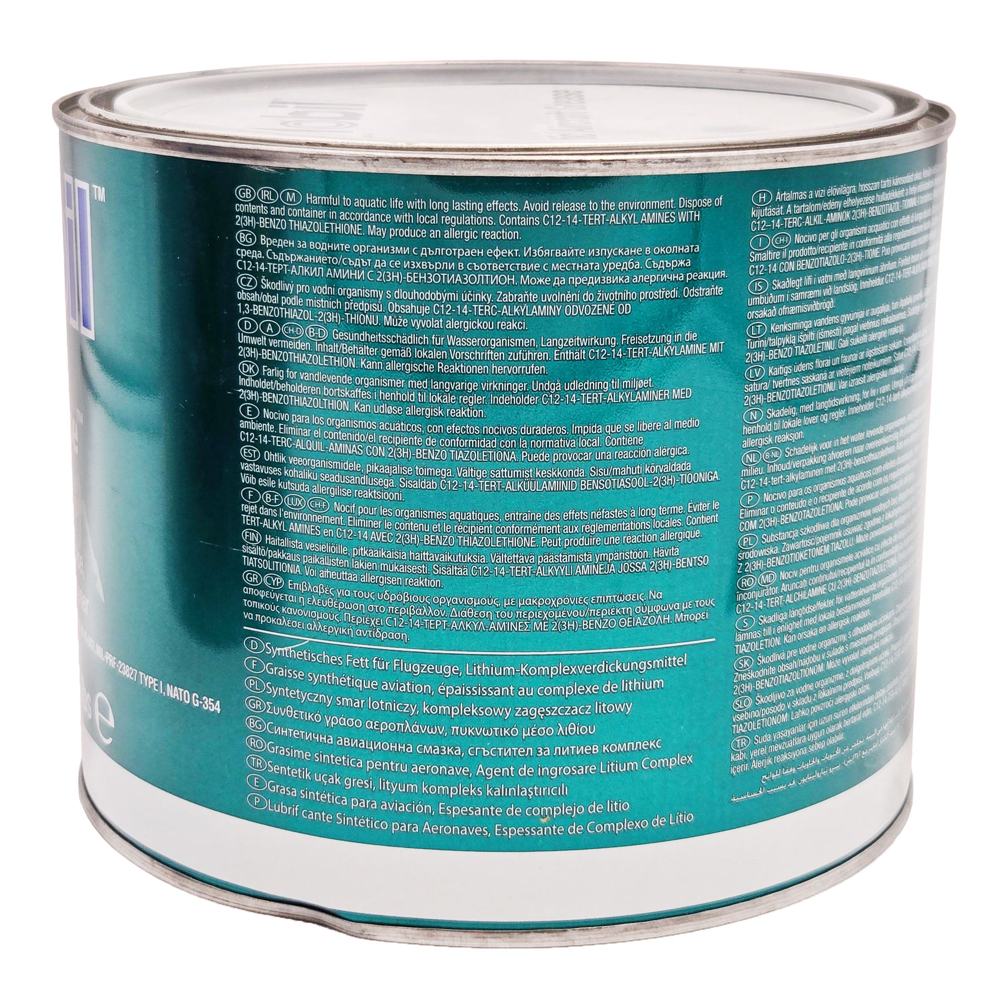 Exxon Mobil MobilGrease 33 – Side View Showing Container Design