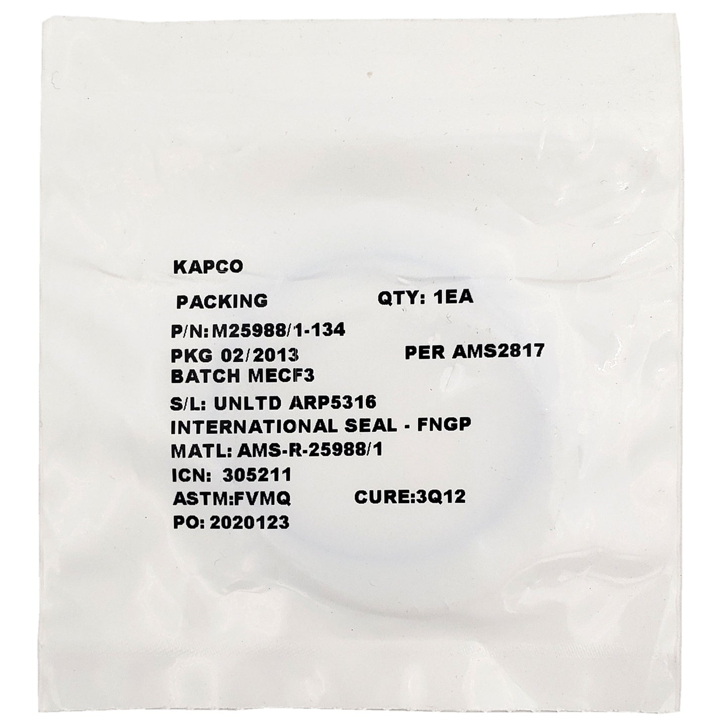 M25988-1-134 Aircraft Packing / O-Ring