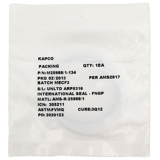 M25988-1-134 Aircraft Packing / O-Ring