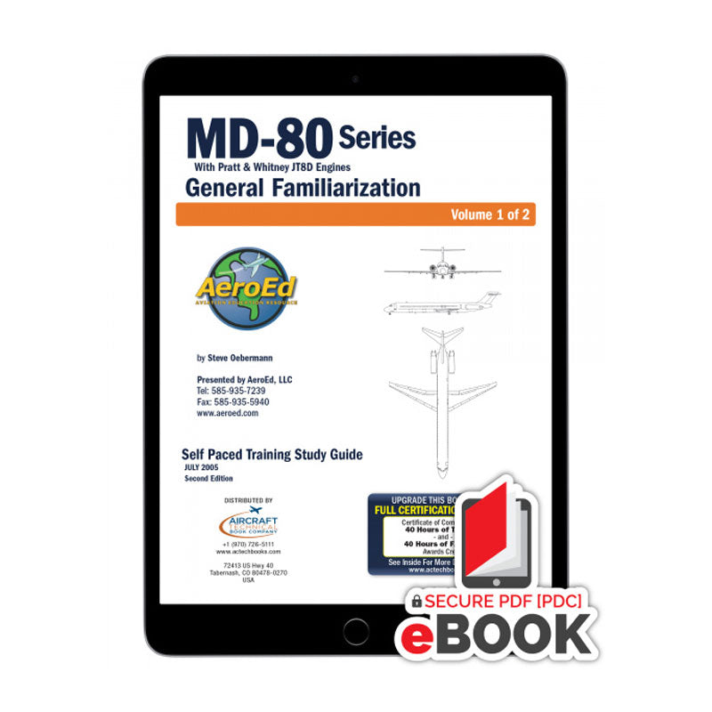 MD-80 Series familiarization Secure eBook covering JT8D engine systems