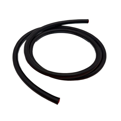 Coiled MILDTL6000D38 3/8-inch MIL-SPEC aircraft rubber hose sold by the foot
