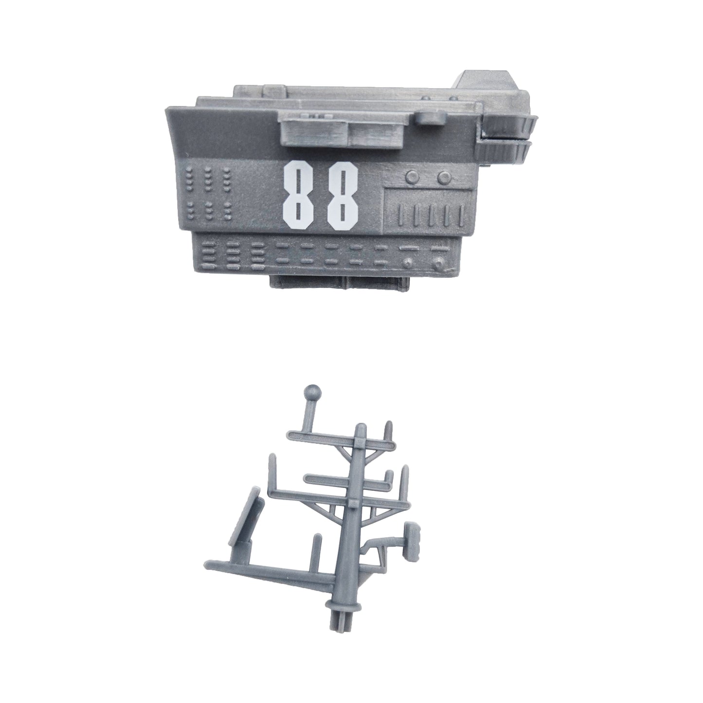 WowToyz Deluxe Aircraft Carrier Playset – Close-Up of Included Accessories and Figures