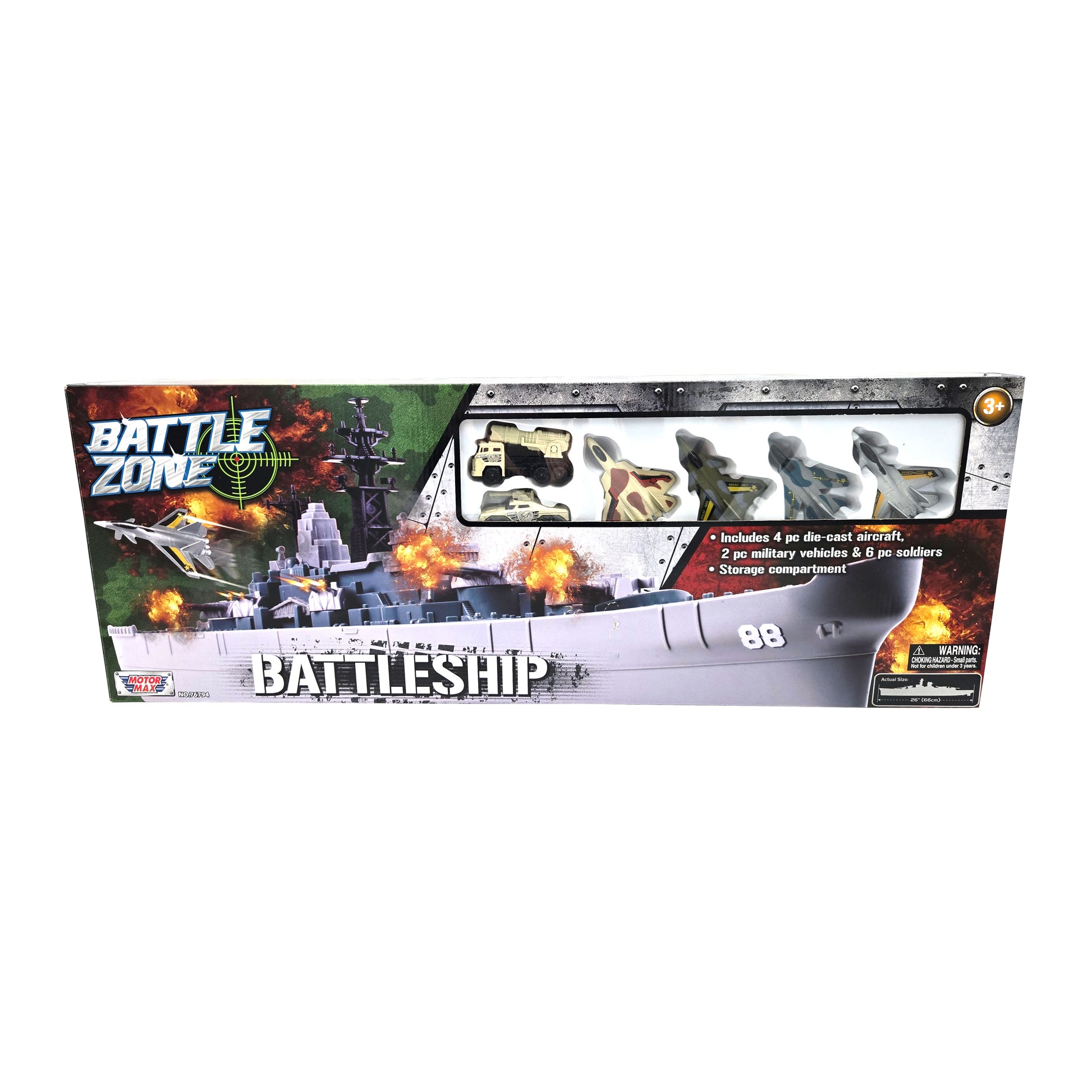 WowToyz Giant 30-Inch Battleship Playset – Front View of Packaging