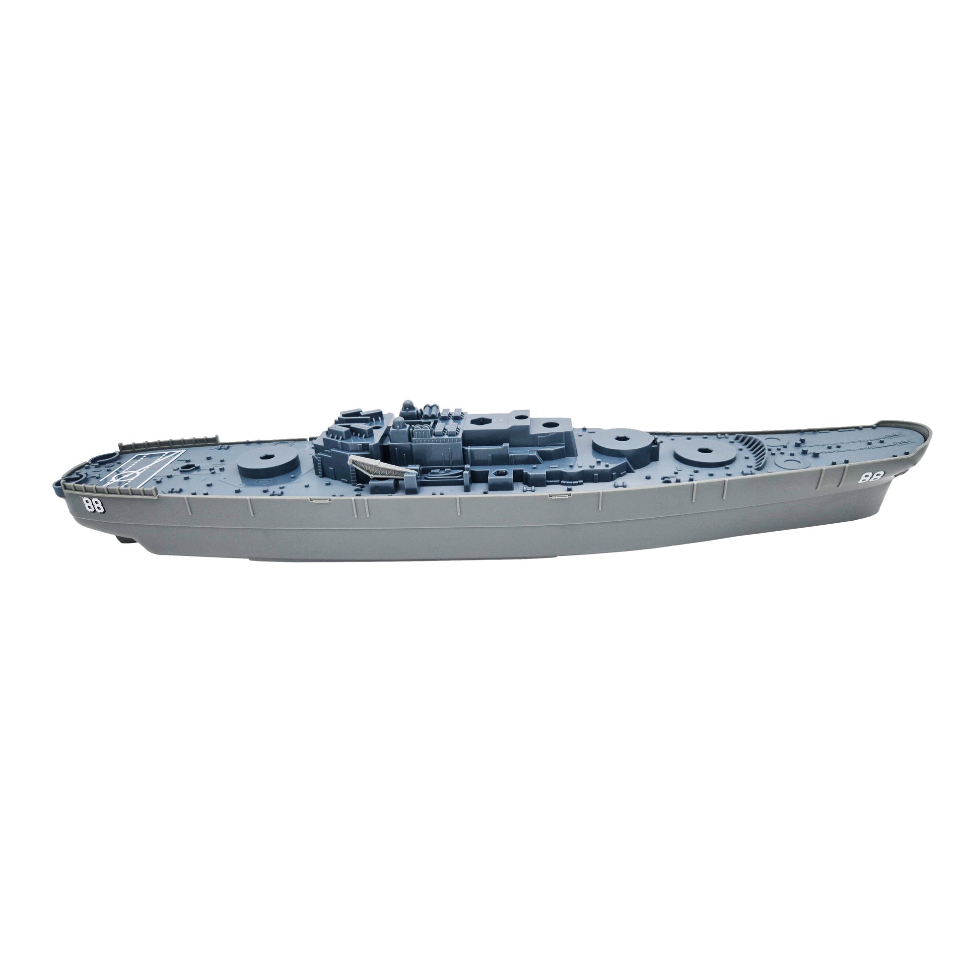 WowToyz Giant Battleship Playset – Right Side View of Assembled Battleship