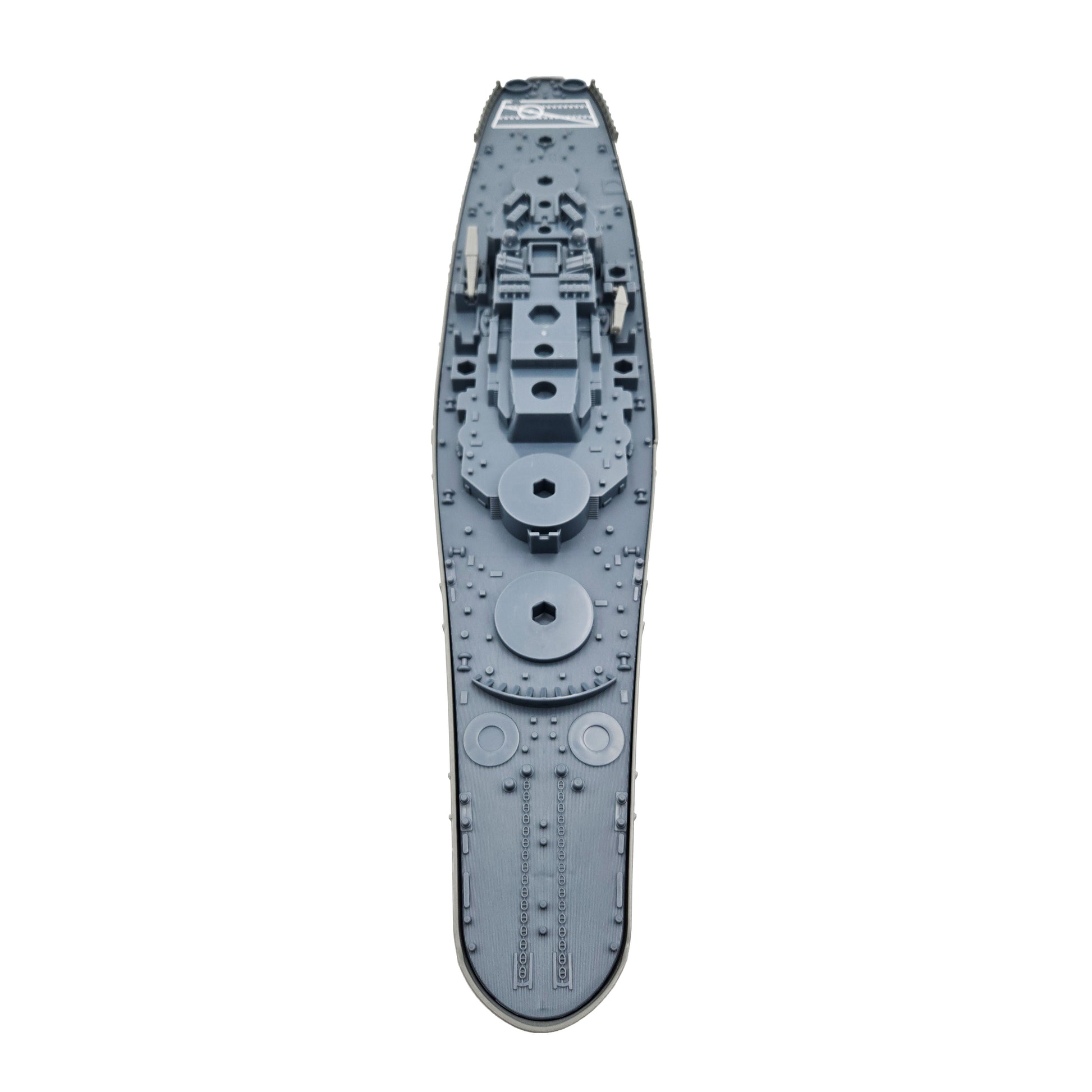 WowToyz Giant Battleship Playset – Long Top-Down Overview of Ship