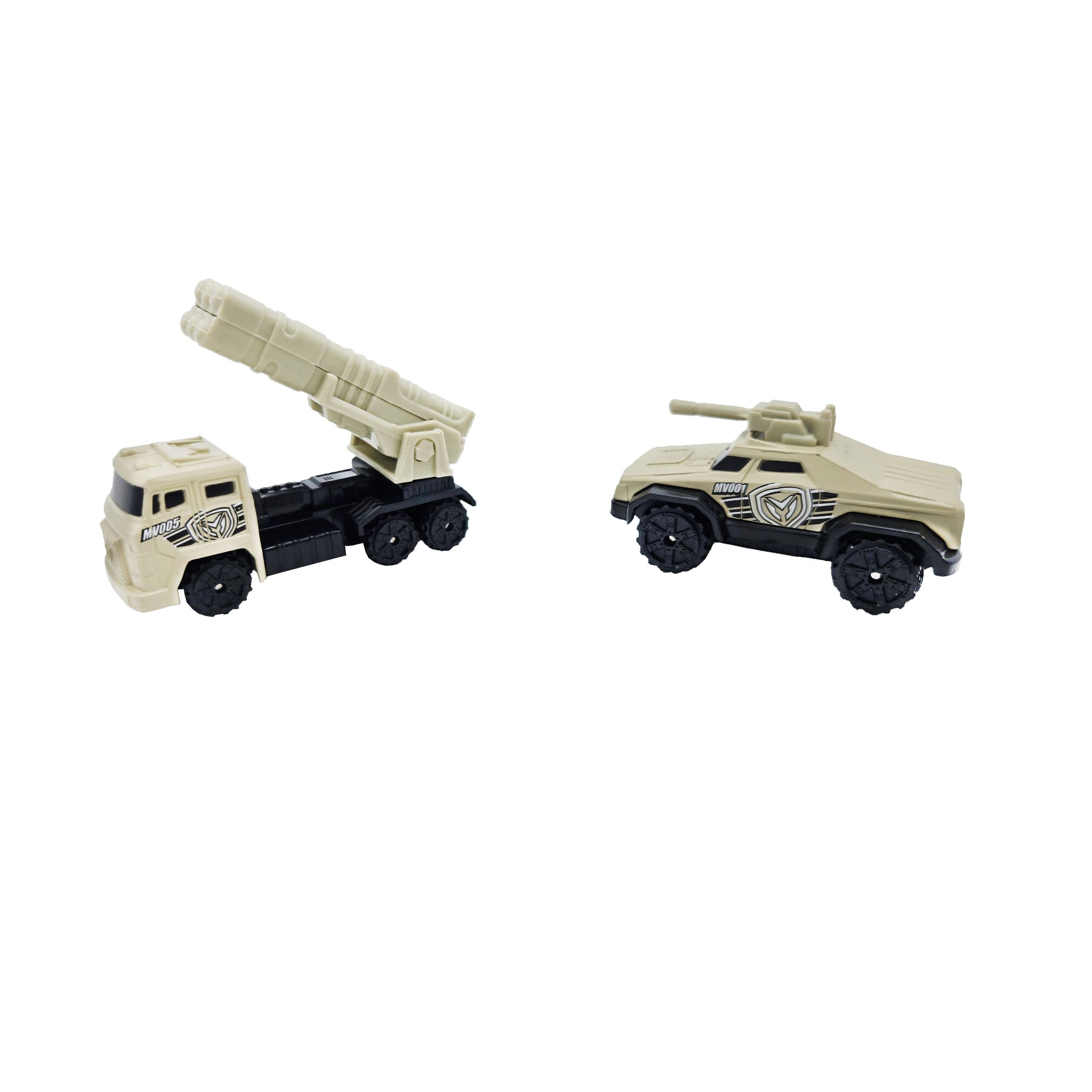 WowToyz Giant Battleship Playset – Close-Up of Military Trucks and Vehicles