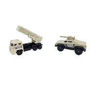 WowToyz Giant Battleship Playset – Close-Up of Military Trucks and Vehicles