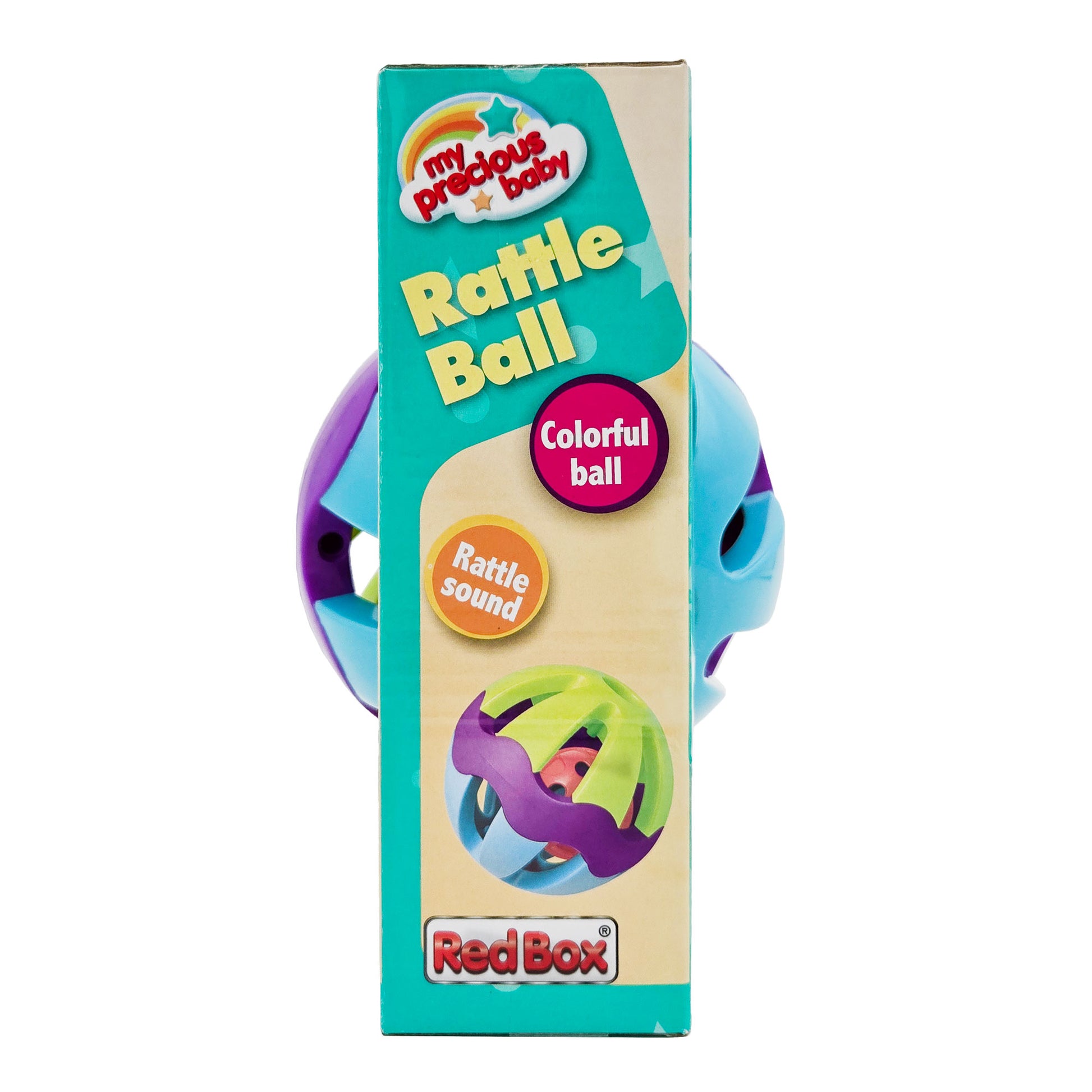 WowToyz My Precious Baby Rattle Ball – Side View in Packaging Showing Design