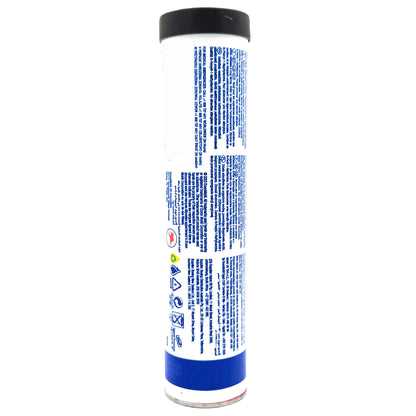 Mobil Mobilgrease 28 Aviation Grease 14 oz tube back view with product details - MIL-PRF-81322