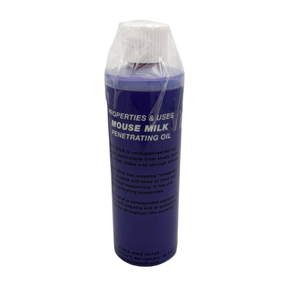 Mouse Milk Purple VOC-Compliant Penetrating Oil 8 oz Bottle, Back View