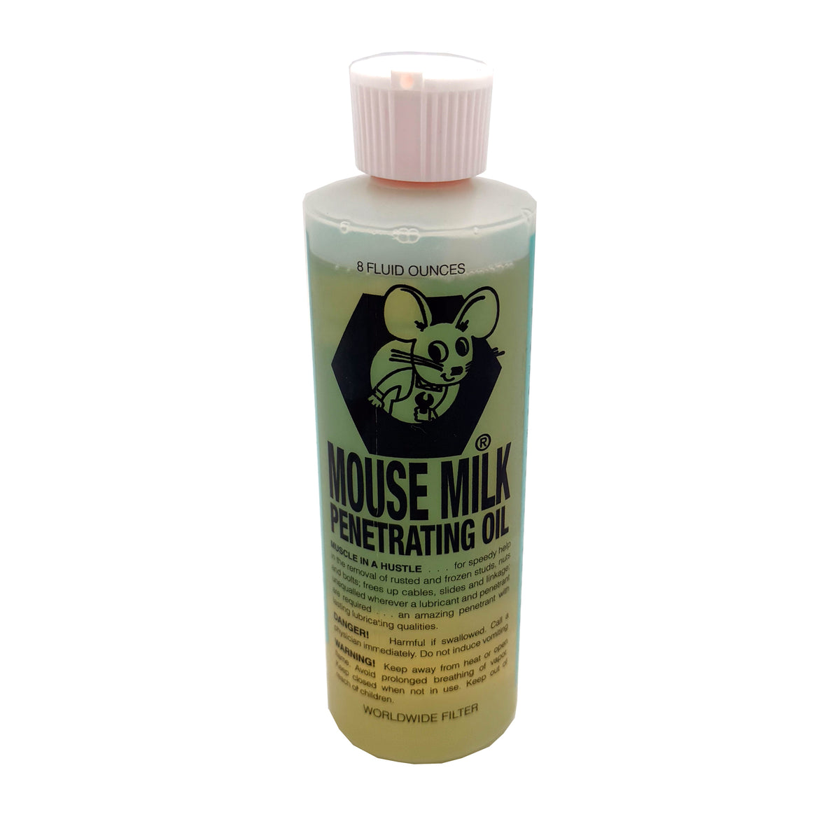 Mouse Milk Penetrating Oil Yellow Formula 8 oz Bottle, Front