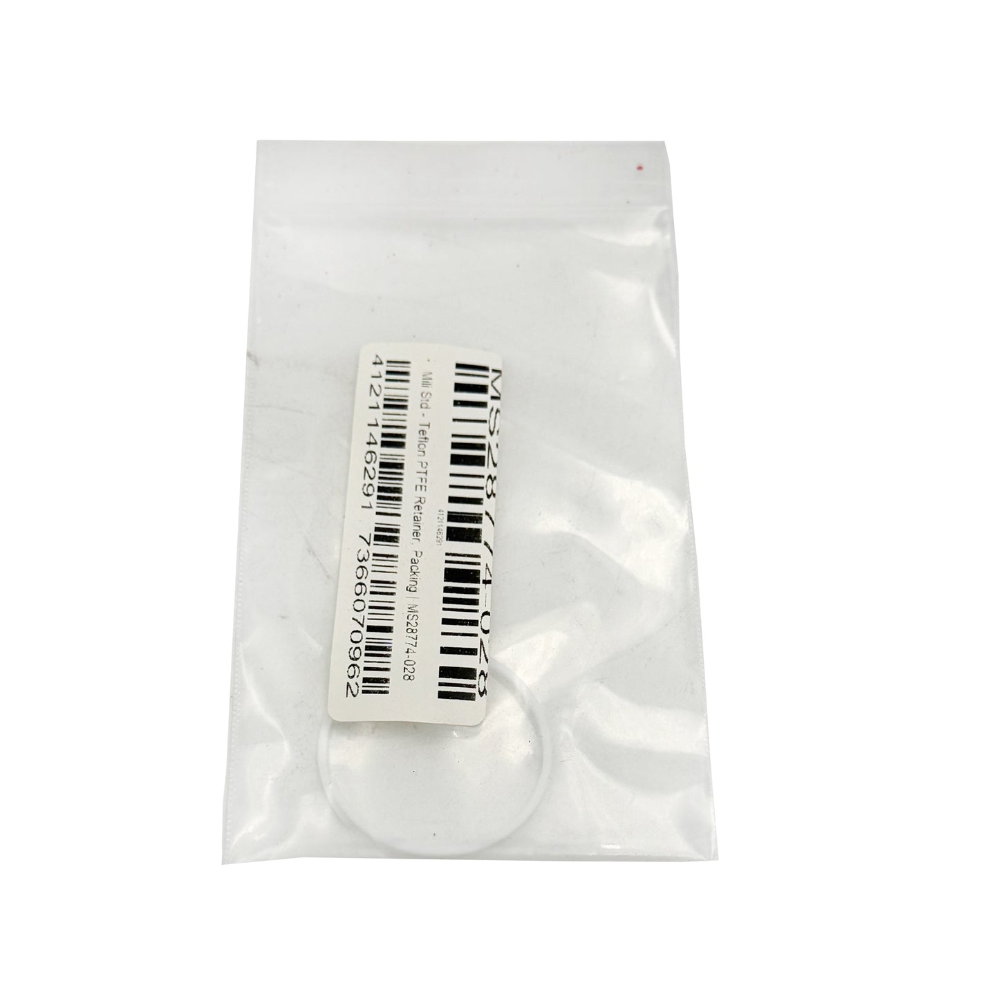 Mili Std - Teflon PTFE Retainer, Packing | MS28774-028, in package