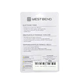 West Bend Single Channel Timer – Back View with Stand and Battery Compartment