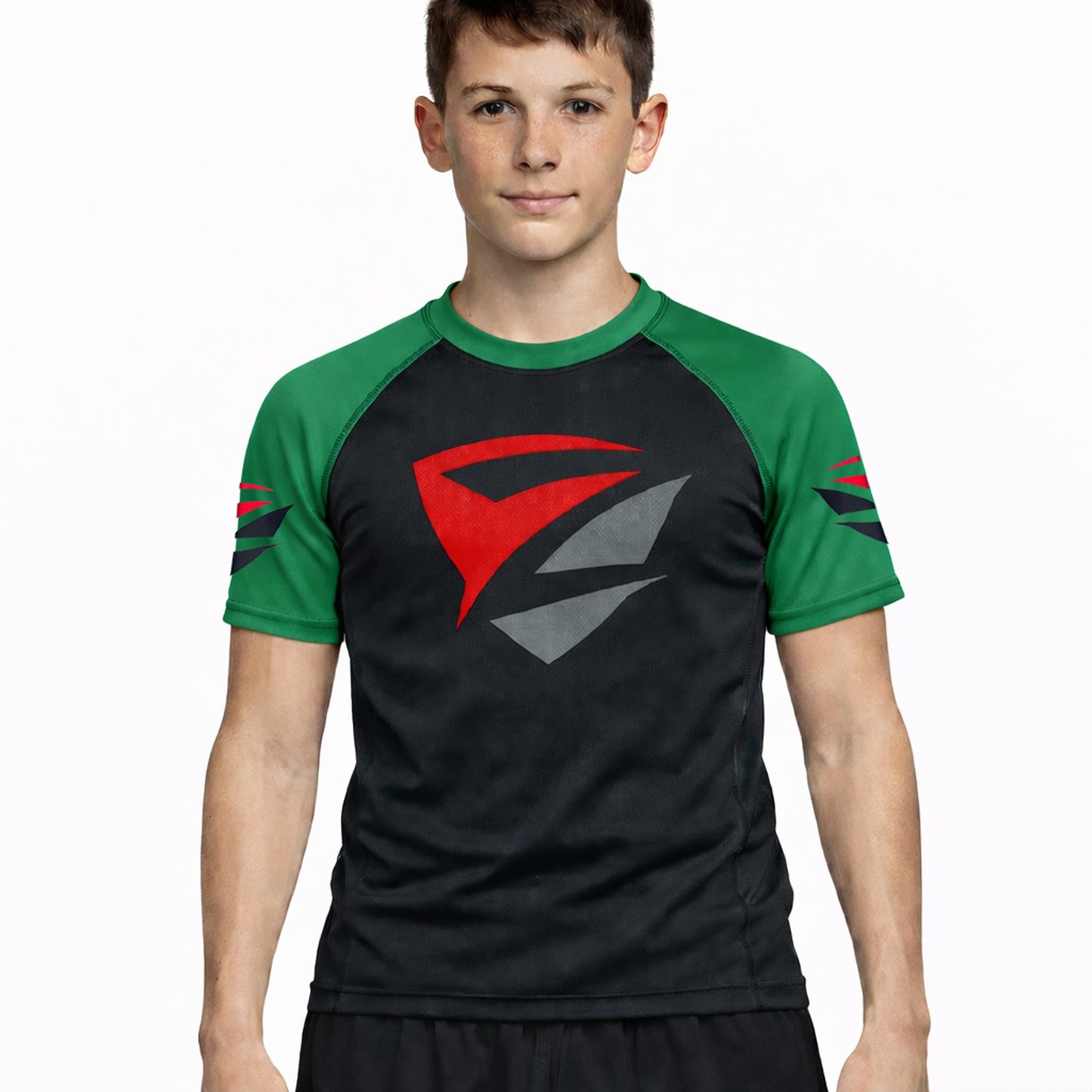 Zed Honra Model 1R Youth Ranked Rash Guard – IBJJF Legal – Black