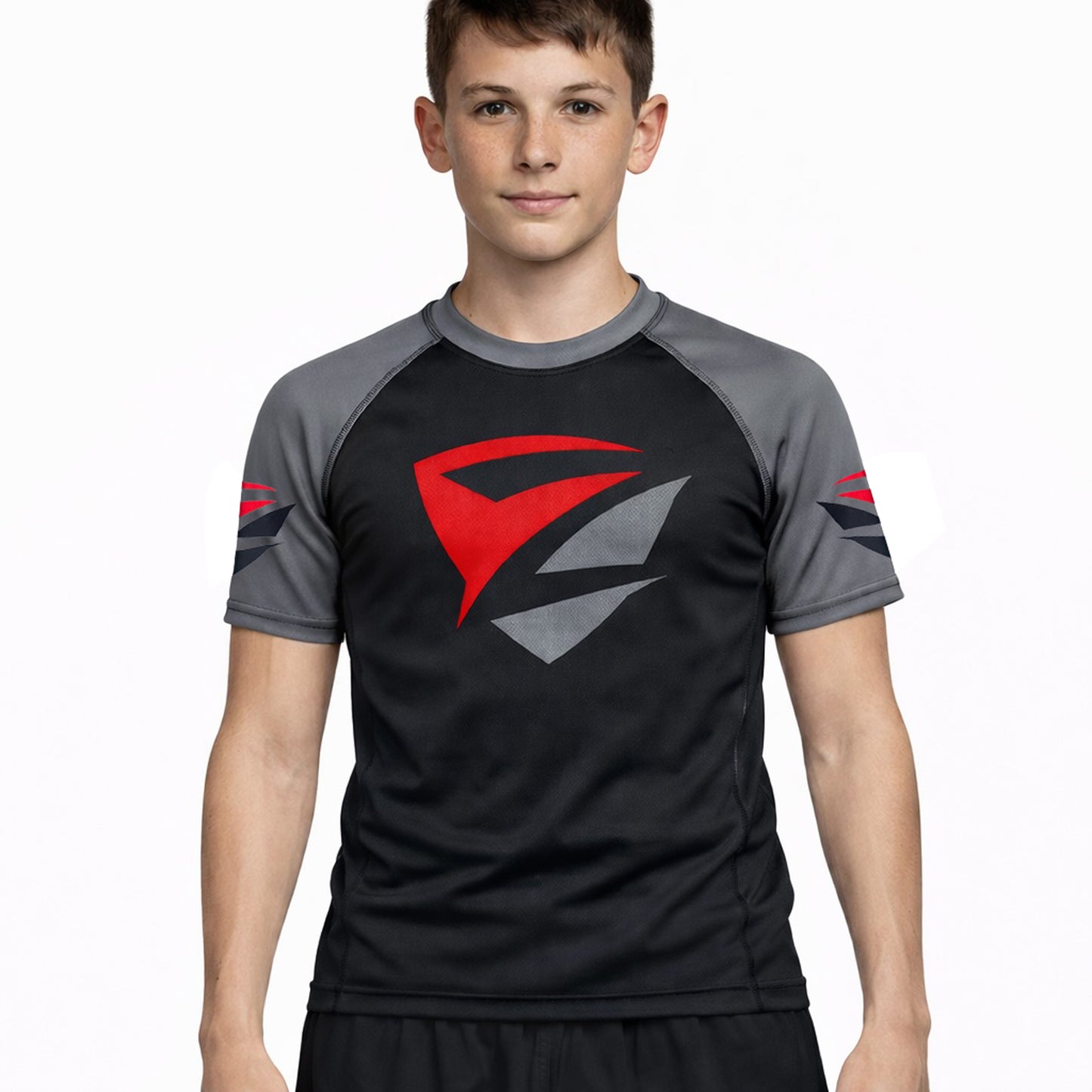 Zed Honra Model 1R Youth Ranked Rash Guard – IBJJF Legal – Black