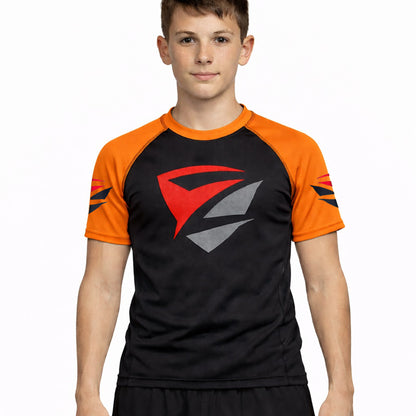 Zed Honra Model 1R Youth Ranked Rash Guard – IBJJF Legal – Black