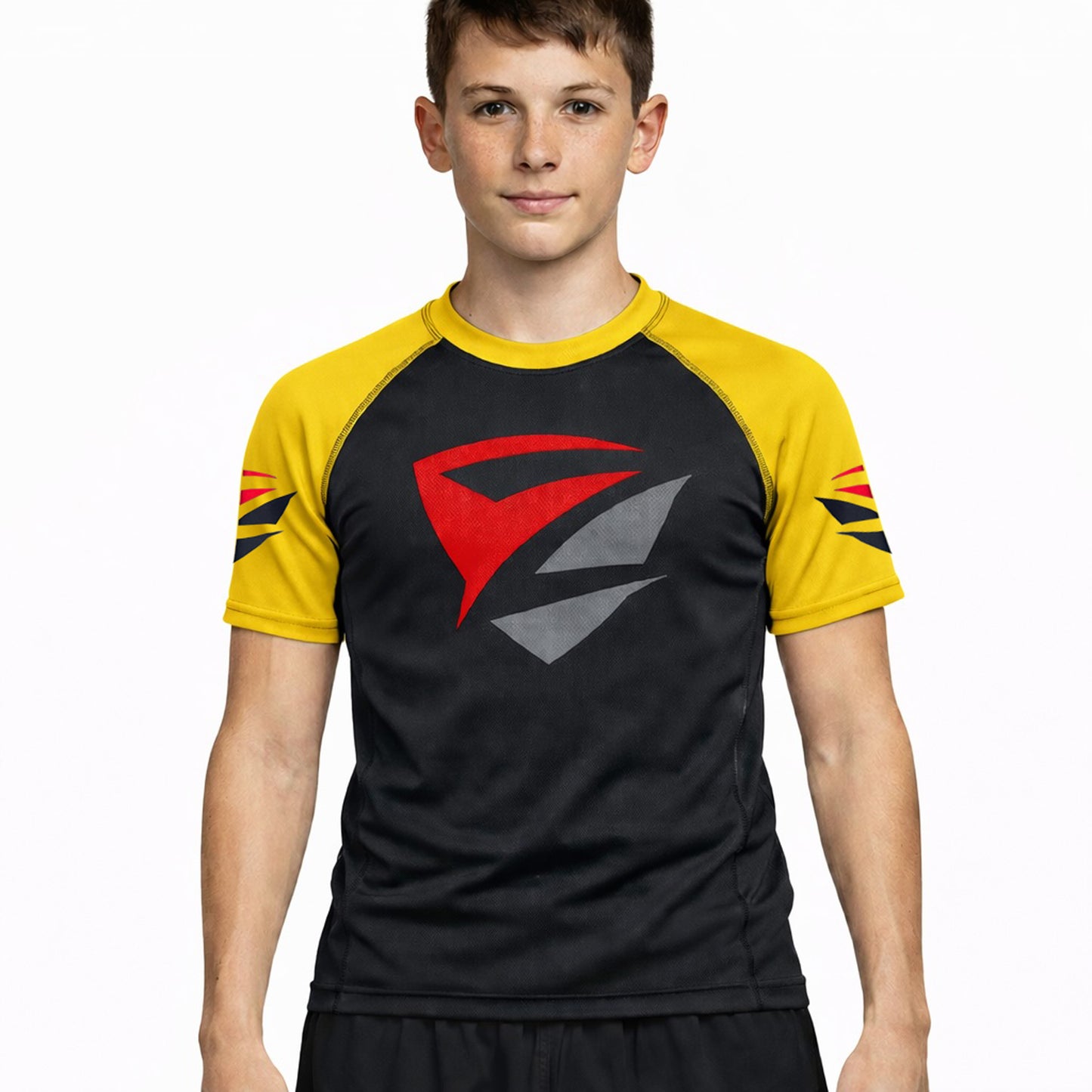 Zed Honra Model 1R Youth Ranked Rash Guard – IBJJF Legal – Black