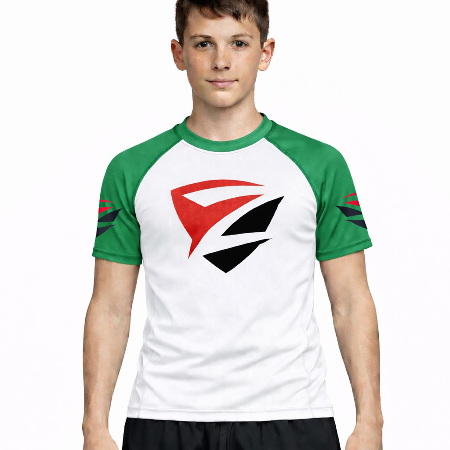 Zed Honra Model 1R Youth Ranked Rash Guard – IBJJF Legal – Black