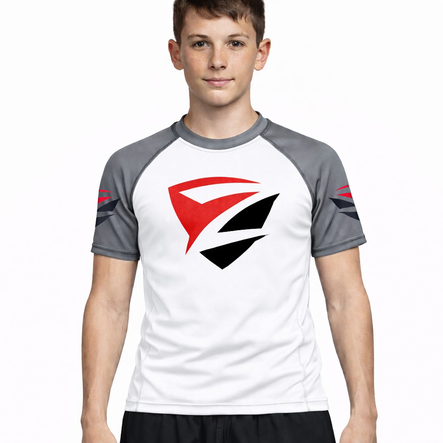 Zed Honra Model 1R Youth Ranked Rash Guard – IBJJF Legal – Black