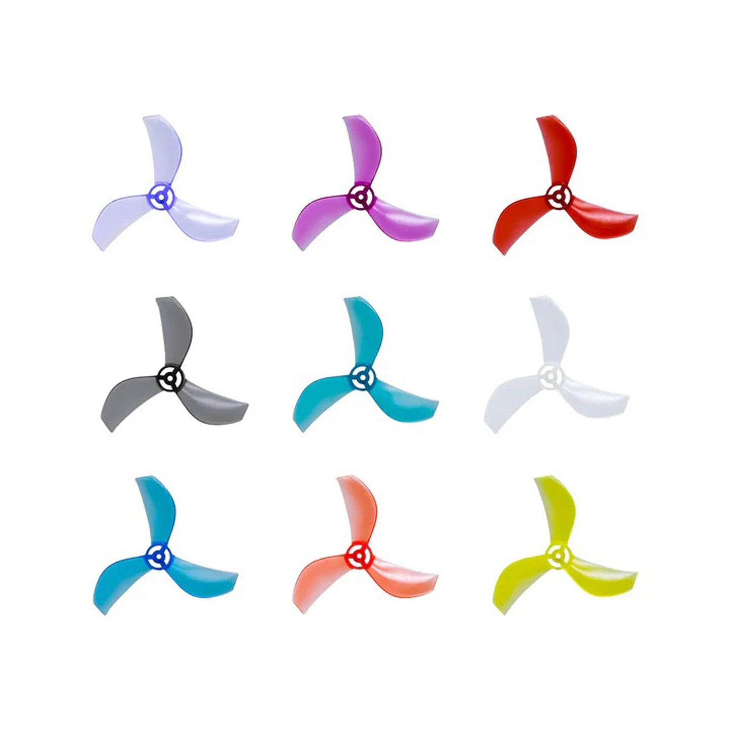 NewBeeDrone - Azi (Tri Blade) Micro Propellers 31mm - 1.0mm Shaft (4CCW+4CW)