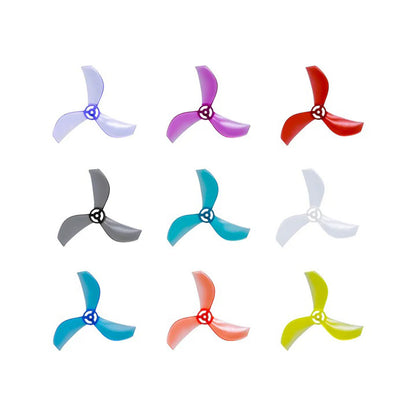 NewBeeDrone - Azi (Tri-Blade) Micro Propellers 40mm - 1.0mm Shaft (4CCW+4CW)