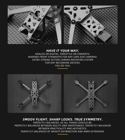 NewBeeDrone - INERTIA 5" FPV Freestyle Frame, Have it your way