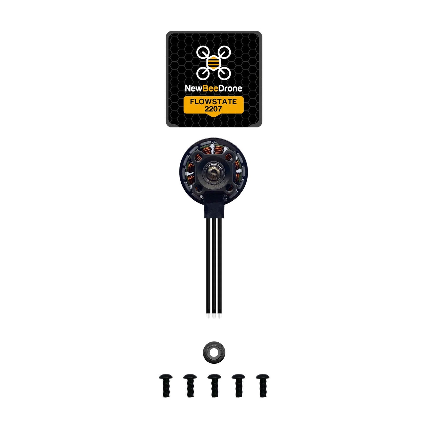 NewBeeDrone - Flow 2207 2050KV FPV Race Motor, set with hardware