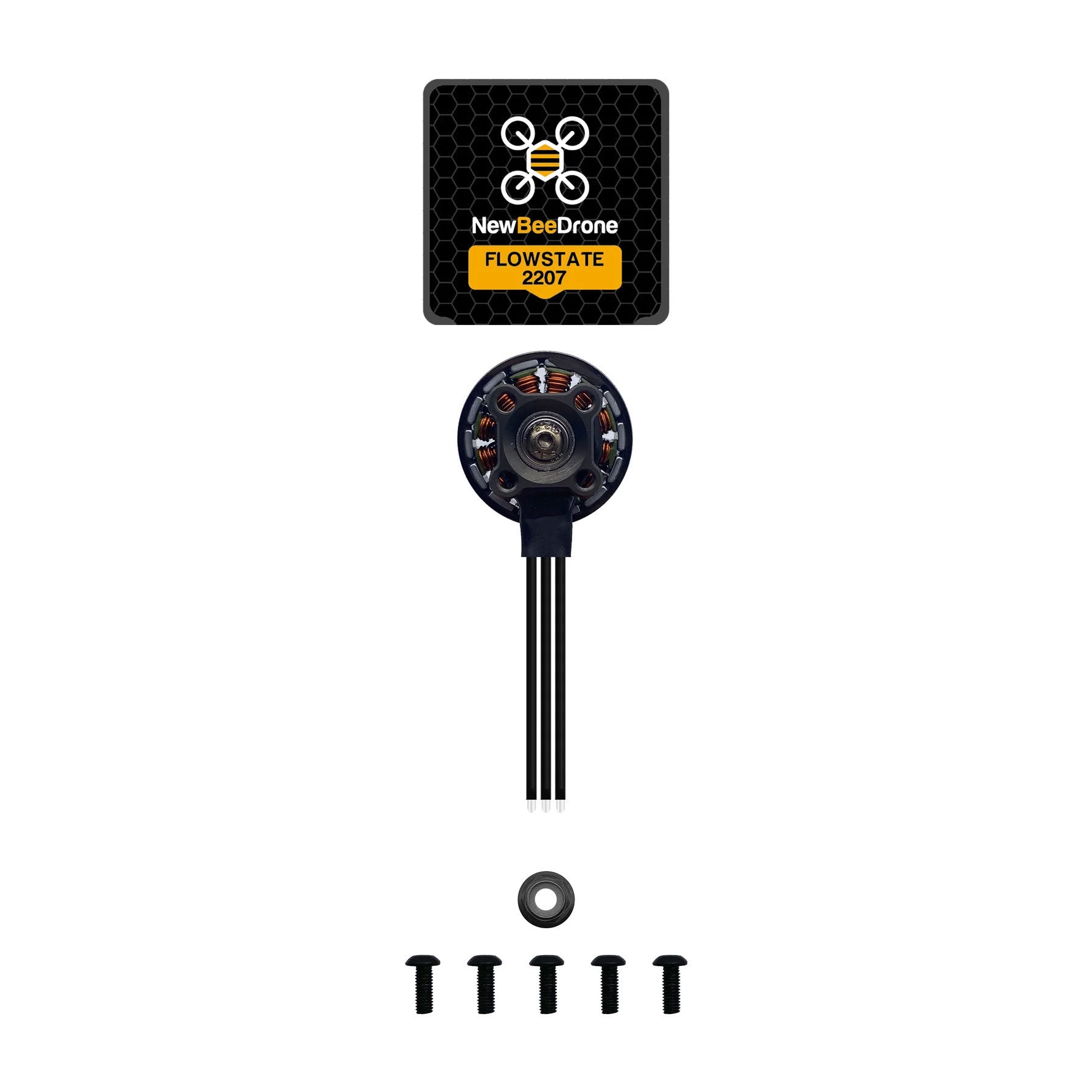 NewBeeDrone - Flow 2207 2050KV FPV Race Motor, set with hardware