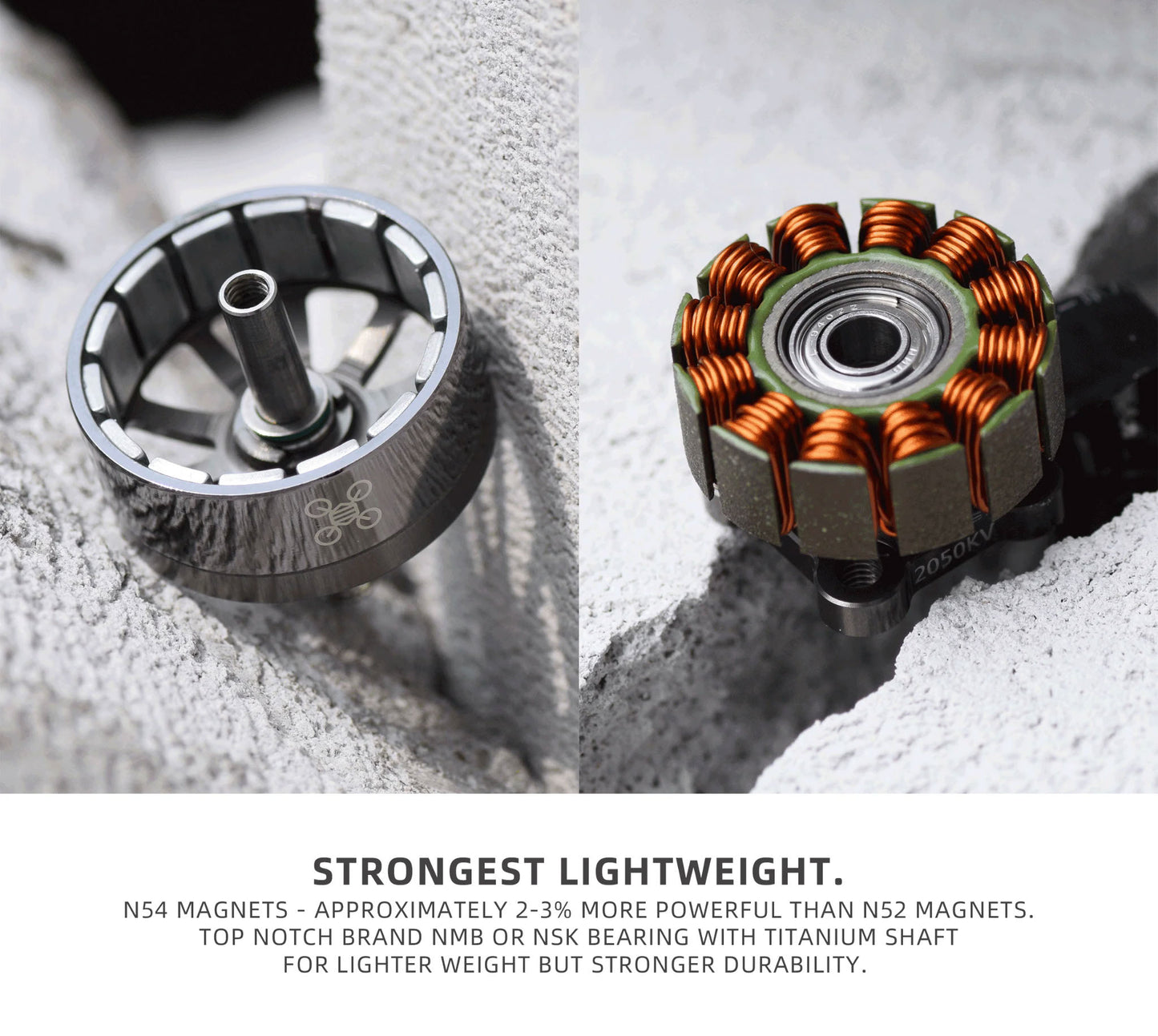 NewBeeDrone - Flow 2207 2050KV FPV Race Motor, Strong and Lightweight
