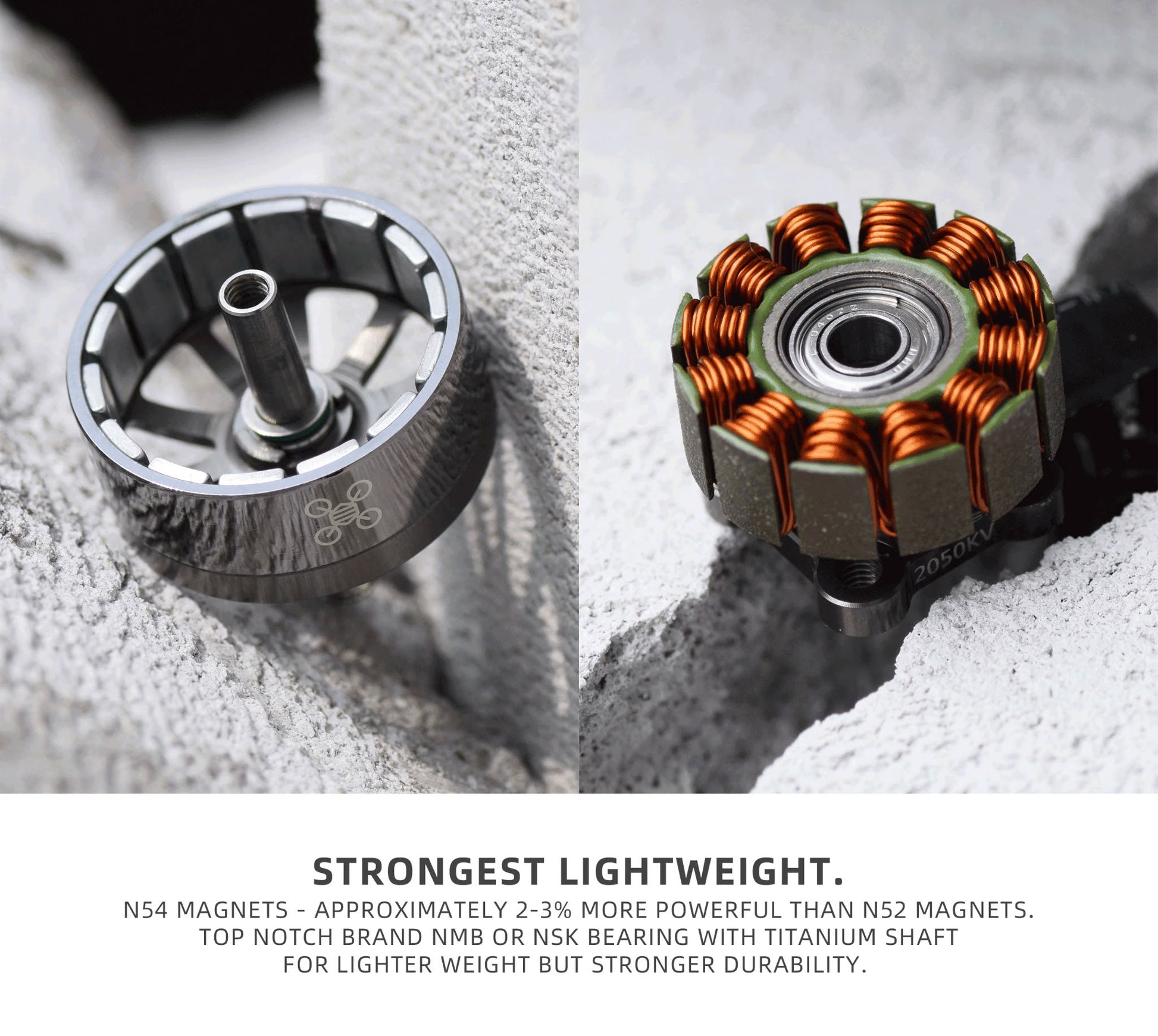 NewBeeDrone - Flow 2207 2050KV FPV Race Motor, Strong and Lightweight